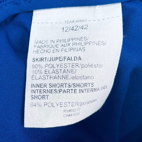 Under Armour Links Woven Skort Size 12 Womens Lightweight Stretch Blue Golf New - Picture 2 of 13